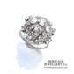 Art Deco Diamond Cluster Ring