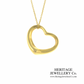 Tiffany & Co. Open Heart Pendant and Chain by Elsa Peretti (22mm)