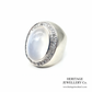Vintage Moonstone & Diamond Statement Ring