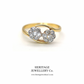 Antique Diamond Twin Daisy Cluster Ring