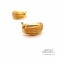 Vintage Gold Hoop / Half Shell Earrings (18ct gold)