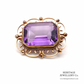 Vintage Gold and Amethyst Brooch (9ct Gold)