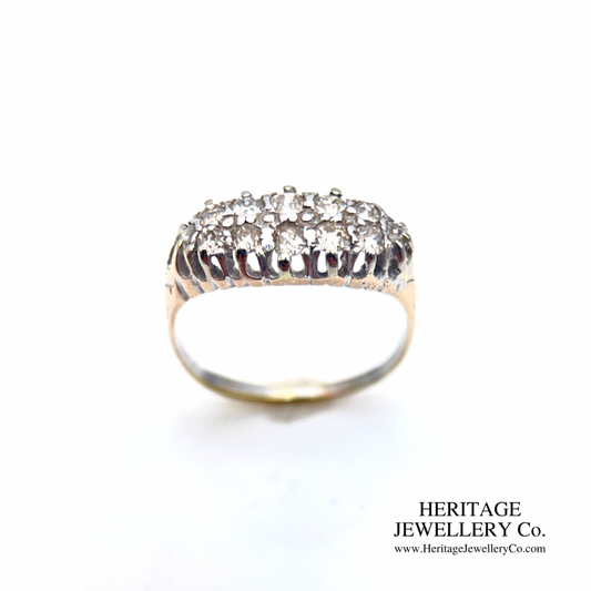 Antique Two-Row Old Cut Diamond Ring