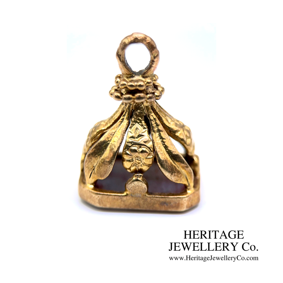Victorian Agate Fob Seal (9ct gold)