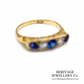 Antique Sapphire and Diamond 5-Stone Ring