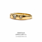 Victorian 3-Stone Diamond Gypsy Ring