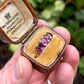 Antique Garnet and Diamond 5-Stone Ring (15ct; c.1860)