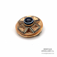 Antique Gold, Enamel and Banded Agate Brooch (9ct gold)