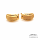 Vintage Gold Hoop / Half Shell Earrings (18ct gold)