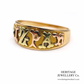 Rare Three Colour Gold Mizpah Ring