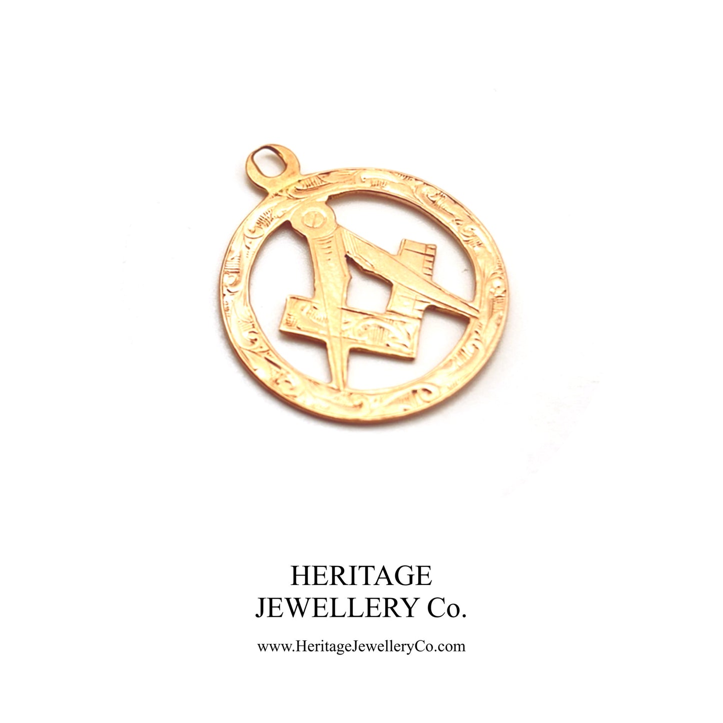 Antique Masonic Gold Pendant (9ct gold; 1921)
