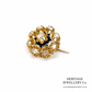 Antique Old Cut Diamond Mourning Brooch