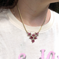 Vintage Ruby & Diamond Floral Collar