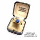 French Gold, Sapphire and Diamond Ring