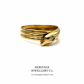Antique Snake Ring with Old Cut Diamond