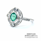 Emerald & Diamond Cluster Ring