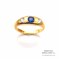 Victorian Sapphire and Diamond Gypsy Ring (c. 1898)