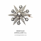 Antique French Diamond Star Brooch (c.1880-1900)