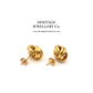 Vintage 9ct Gold Knot Earrings