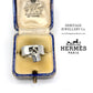 Hermes “H” Diamond Padlock Ring (18ct White Gold)