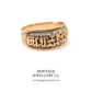 Victorian Gold Mizpah Ring (c. 1885)
