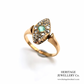 Antique Emerald and Diamond Marquise Ring