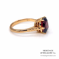Fine Fire Garnet Solitaire Ring (18ct)
