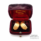 Vintage Gold Hoop / Half Shell Earrings (18ct gold)