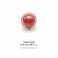Gold Carnelian Orb Fob Seal Pendant