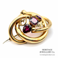 Antique Garnet & Gold Brooch Pendant (9ct gold)