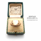 Antique Rose Gold Shield Signet Ring
