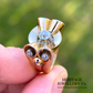 French Diamond Odeonesque Retro Ring