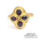 Victorian Garnet Quatrefoil Ring