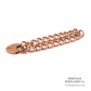 Antique Rose Gold Curb Link Bracelet with Heart Padlock (c.1900)