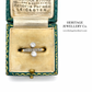 Antique Toi et Moi Diamond Ring