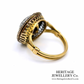 Antique Citrine Pearl Ring (19th Century)