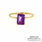 Vintage Amethyst Dress Ring (9ct Gold)