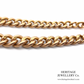 Antique Curb Chain Bracelet with T-Bar and Medallion