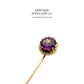 Antique Amethyst & Gold Pin (9ct gold; boxed)