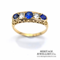 Antique Sapphire and Diamond 5-Stone Ring