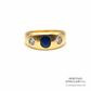 Vintage Sapphire and Diamond Gypsy Ring (14ct Gold)