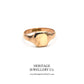 Antique Rose Gold Square Signet Ring (c. 1915)