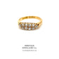 Antique Gold Two-Row Diamond Ring (c.0.50ct)