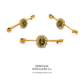 Antique Tourmaline & Pearl Brooch (c.1890)