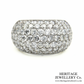 Fine Pavé Diamond Bombe Ring
