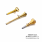Antique Gold & Steel Watch Key