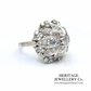 Art Deco Diamond Cluster Ring