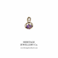 Amethyst Intaglio Fob Seal Pendant (15ct Gold)