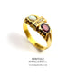 Edwardian Opal, Garnet & Diamond Ring (c.1908)