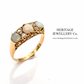 Edwardian Opal Ring with Diamond Accents (c.1906)